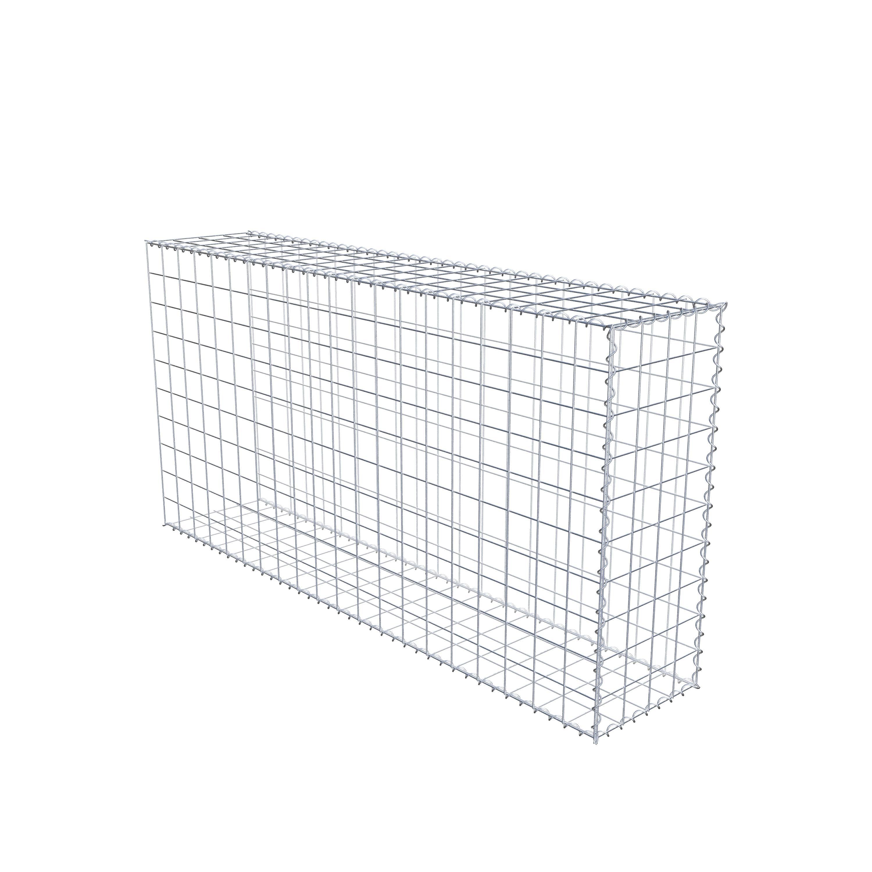 Gavión complementario tipo 2 200 cm x 100 cm x 40 cm (L x A x P), malla 10 cm x 10 cm, espiral