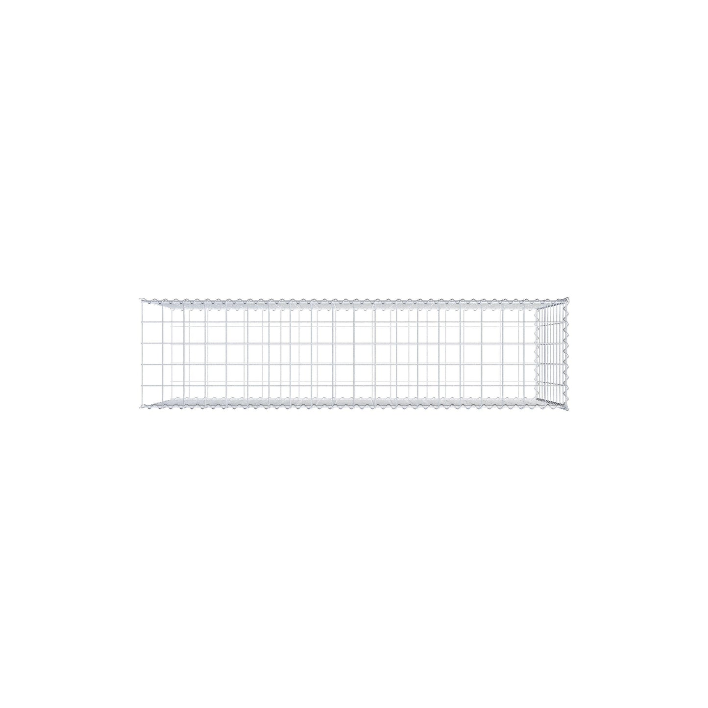 Gavión complementario tipo 2 200 cm x 100 cm x 50 cm (L x A x P), malla 10 cm x 10 cm, espiral