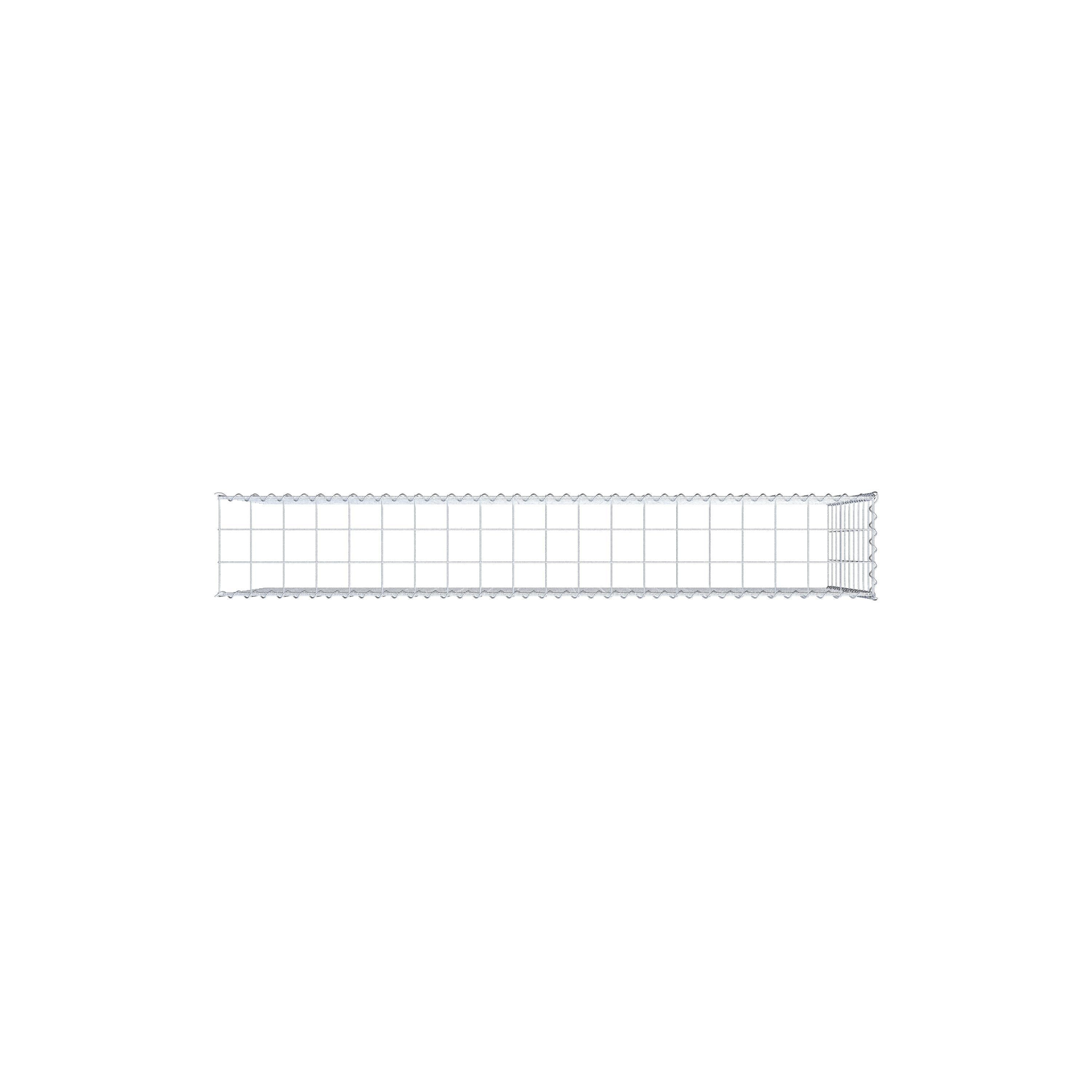 Gabião tipo 4 200 cm x 100 cm x 30 cm (C x A x P), malhagem 10 cm x 10 cm, espiral