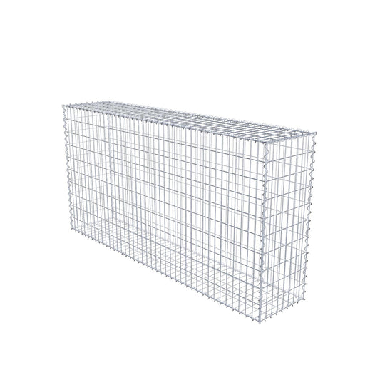 Gabion 200 cm x 100 cm x 40 cm (L x H x P), mailles 5 cm x 10 cm, spirale