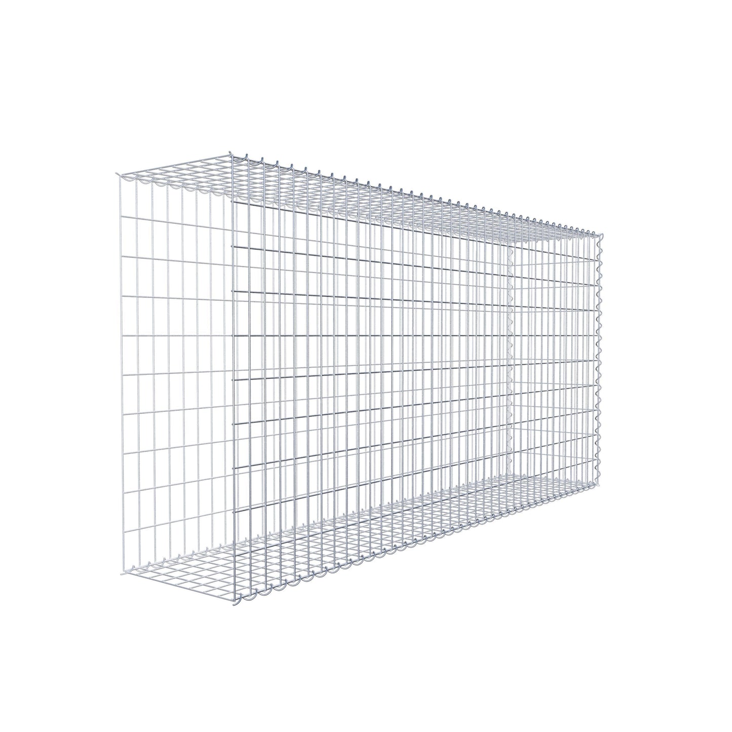 Gabião tipo 2 200 cm x 100 cm x 40 cm (C x A x P), malhagem 5 cm x 10 cm, espiral