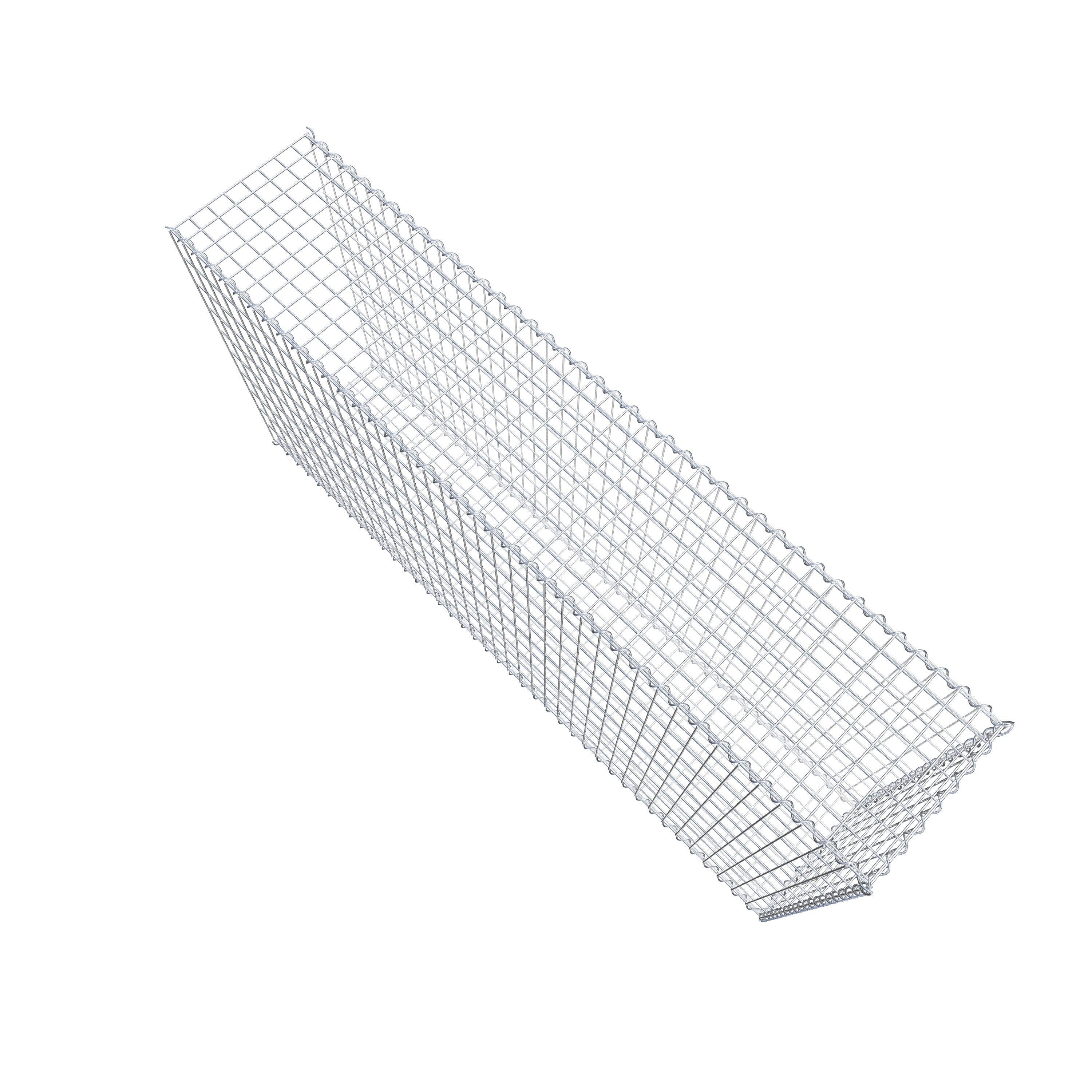 Gavión adicional tipo 2 200 cm x 100 cm x 40 cm (L x A x P), malla 5 cm x 10 cm, en espiral