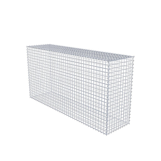 Gabion 200 cm x 100 cm x 50 cm (L x H x P), mailles 5 cm x 5 cm, spirale