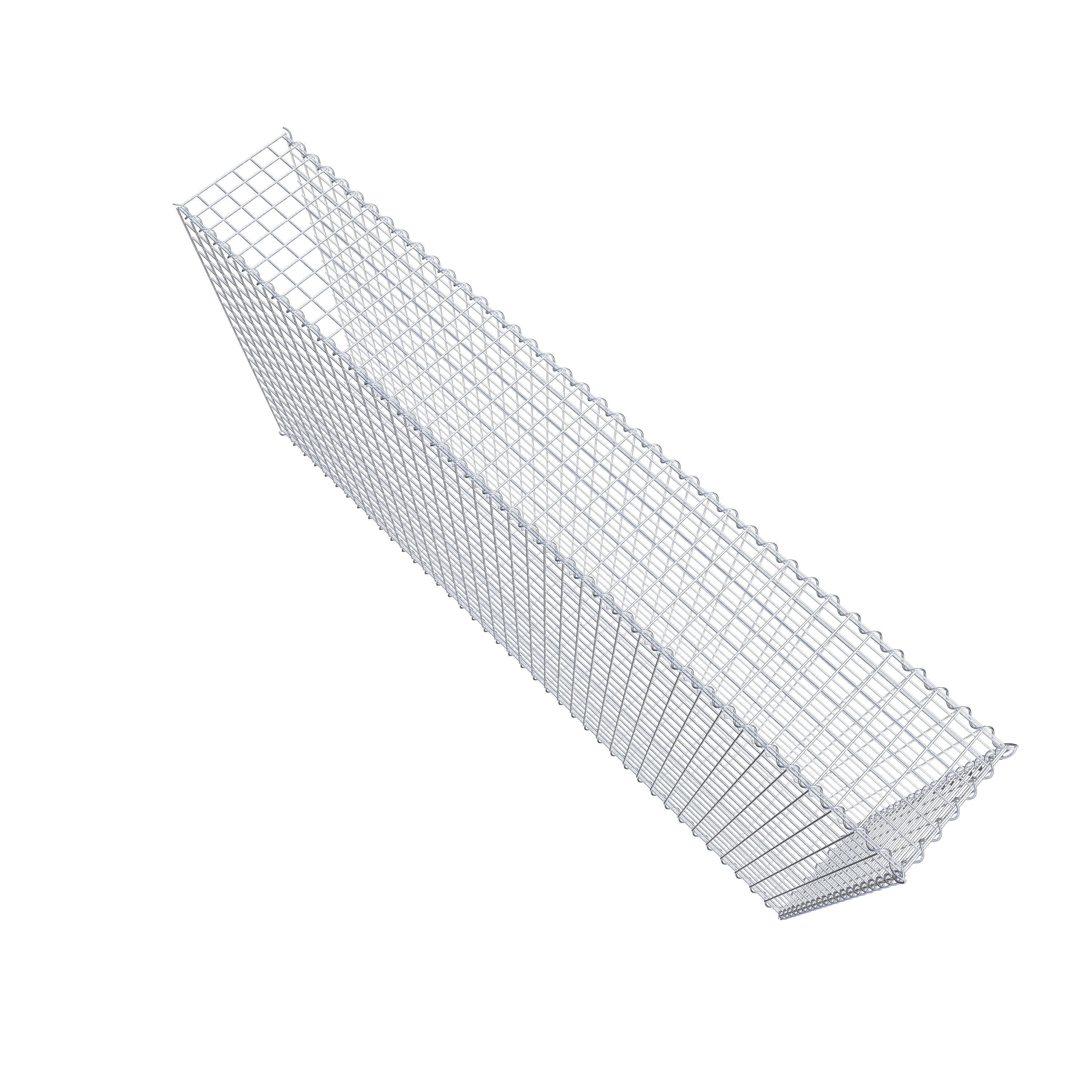 Gabião tipo 2 200 cm x 100 cm x 30 cm (C x A x P), malhagem 5 cm x 5 cm, espiral