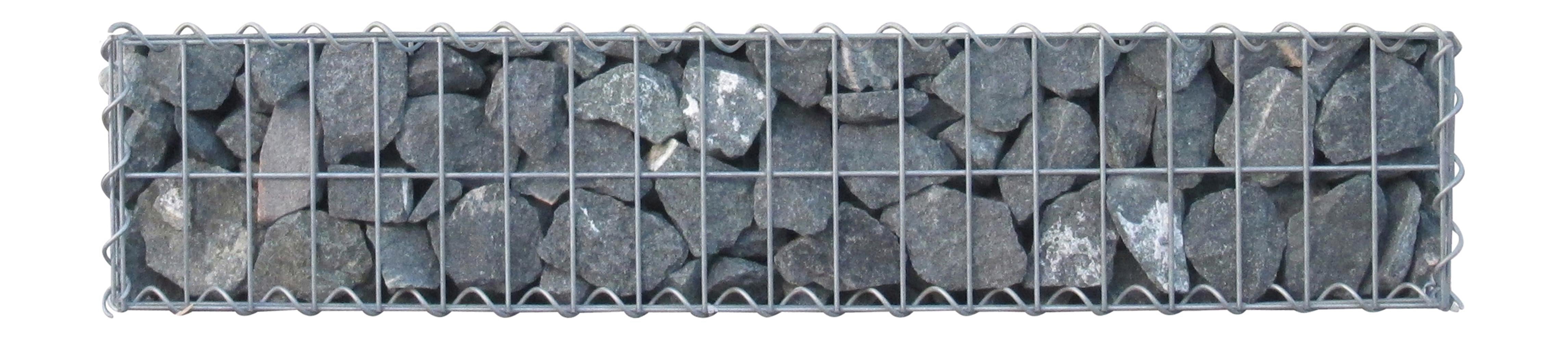 Gabião 100 cm x 20 cm x 30 cm (C x A x P), malhagem 5 cm x 10 cm, espiral