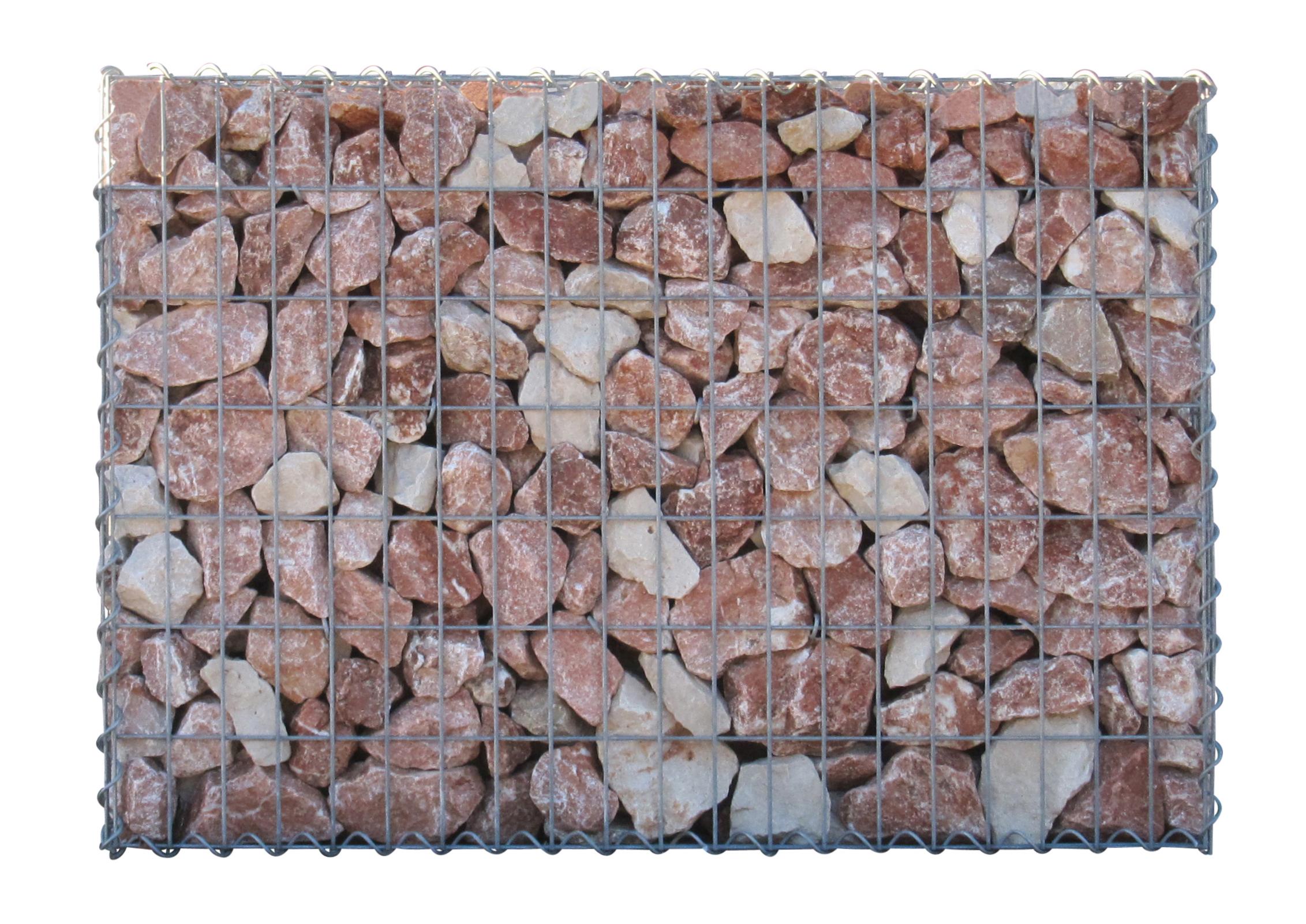 Gabião 100 cm x 70 cm x 30 cm (C x A x P), malhagem 5 cm x 10 cm, espiral