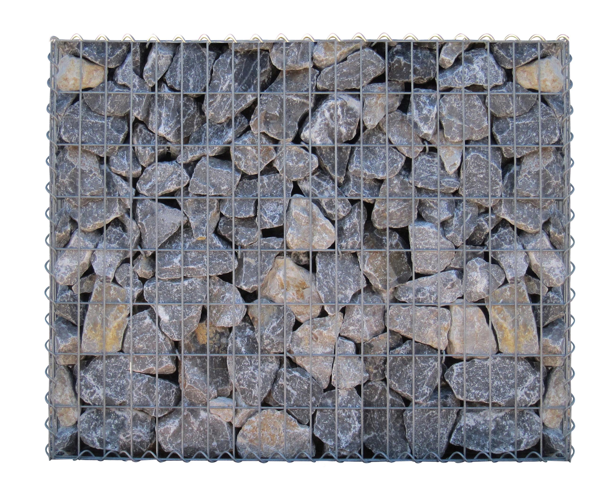 Gabbione 100 cm x 80 cm x 30 cm (L x H x P), maglia 5 cm x 10 cm, spirale