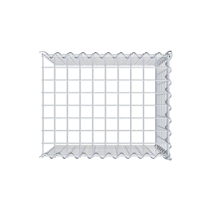 Gabion rapporté type 4 50 cm x 40 cm x 40 cm (L x H x P), mailles 5 cm x 5 cm, spirale