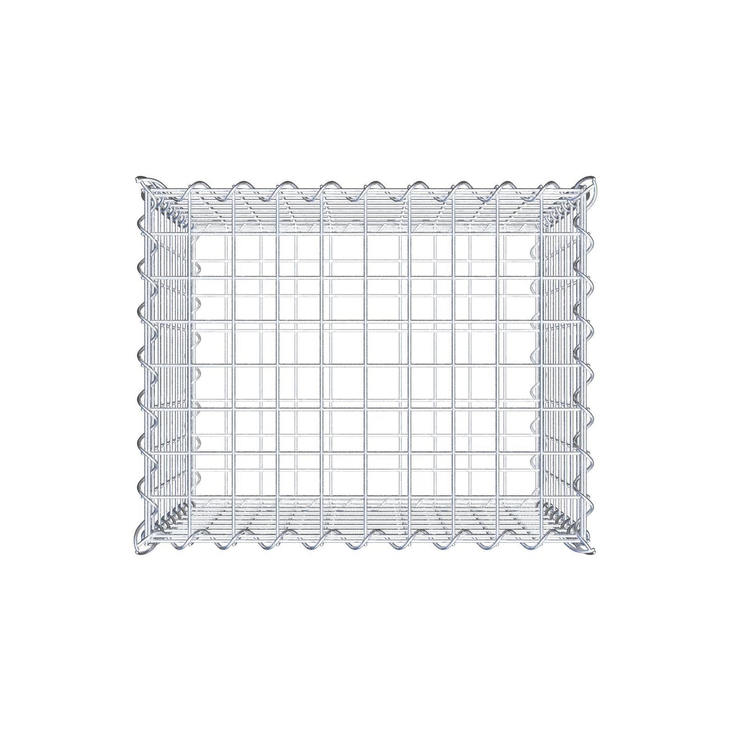 Gabion 50 cm x 40 cm x 40 cm (L x H x D), maskstorlek 5 cm x 5 cm, spiral