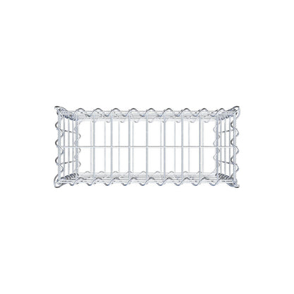 Gabbione 50 cm x 40 cm x 20 cm (L x H x P), maglia 5 cm x 10 cm, spirale