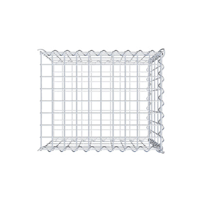 Gabion rapporté type 2 50 cm x 40 cm x 40 cm (L x H x P), mailles 5 cm x 10 cm, spirale