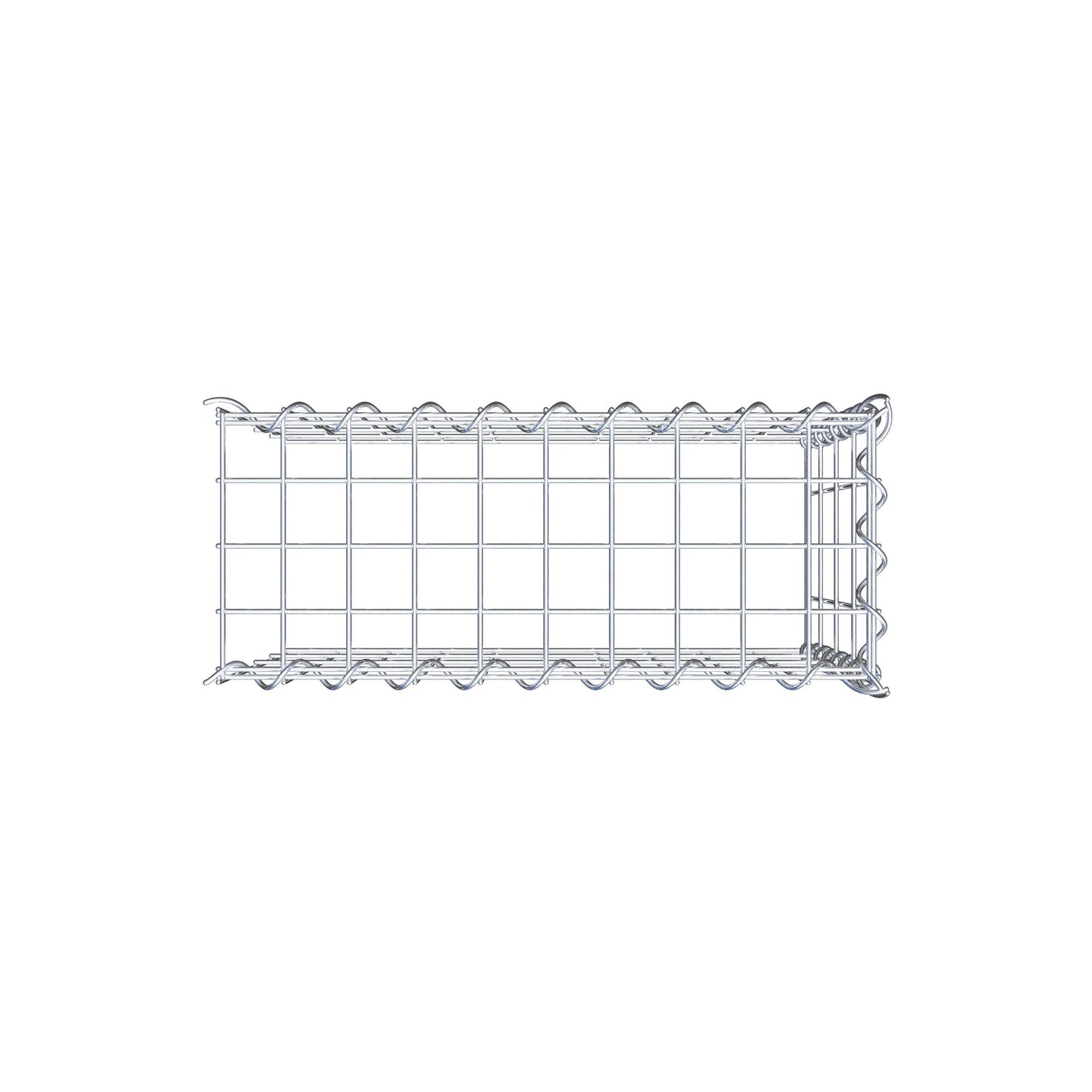 Gavión adicional tipo 4 50 cm x 40 cm x 20 cm (L x A x P), malla 5 cm x 10 cm, en espiral