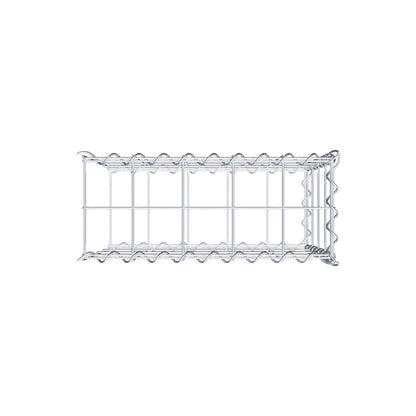 Grown-on gabion type 2 50 cm x 40 cm x 20 cm (L x H x D), mesh size 10 cm x 10 cm, spiral