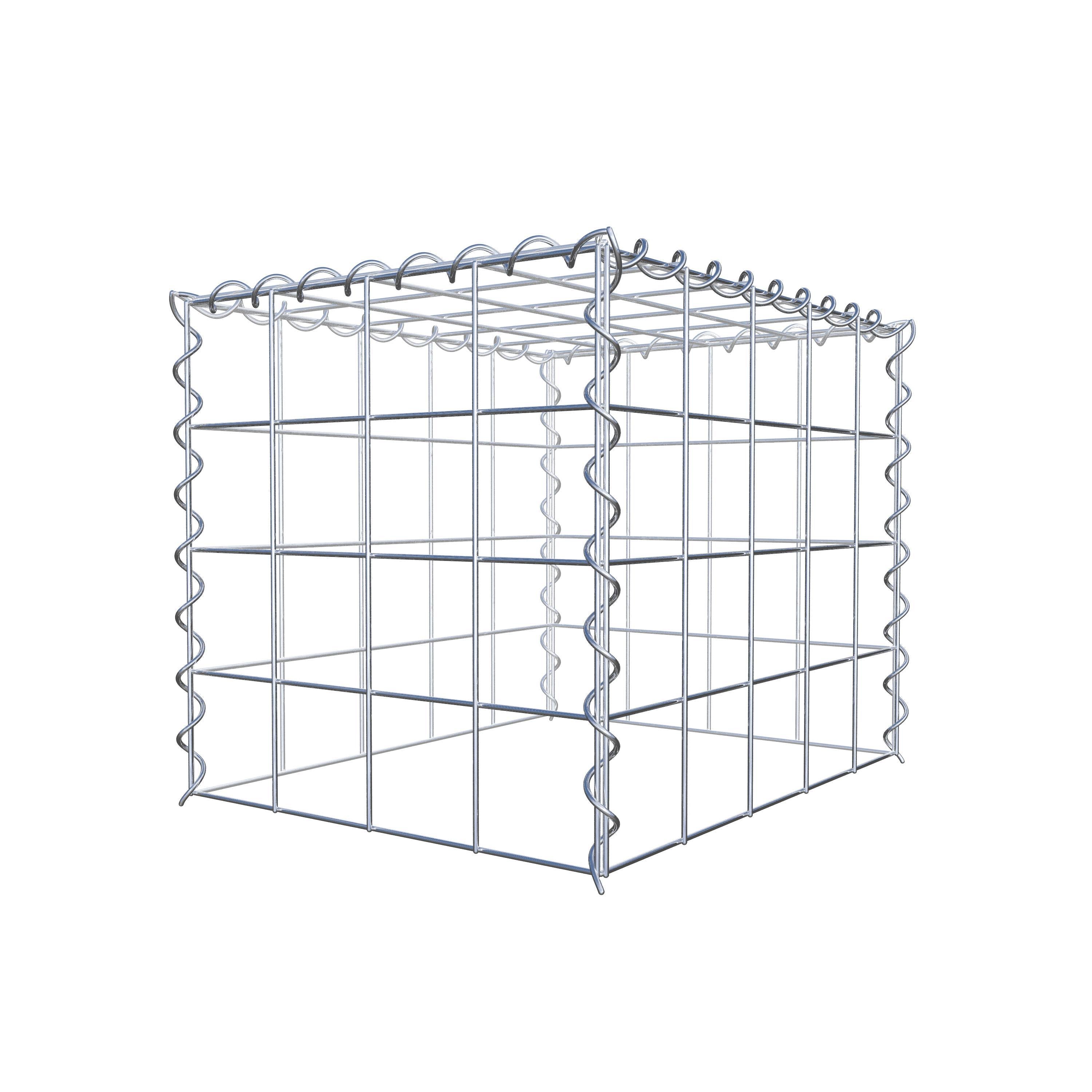 Gabião tipo 3 50 cm x 40 cm x 40 cm (C x A x P), malhagem 10 cm x 10 cm, espiral