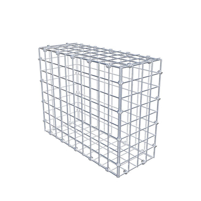 Gavión 50 cm x 40 cm x 20 cm (L x A x P), luz de malla 5 x 5 cm, anillo en espiral