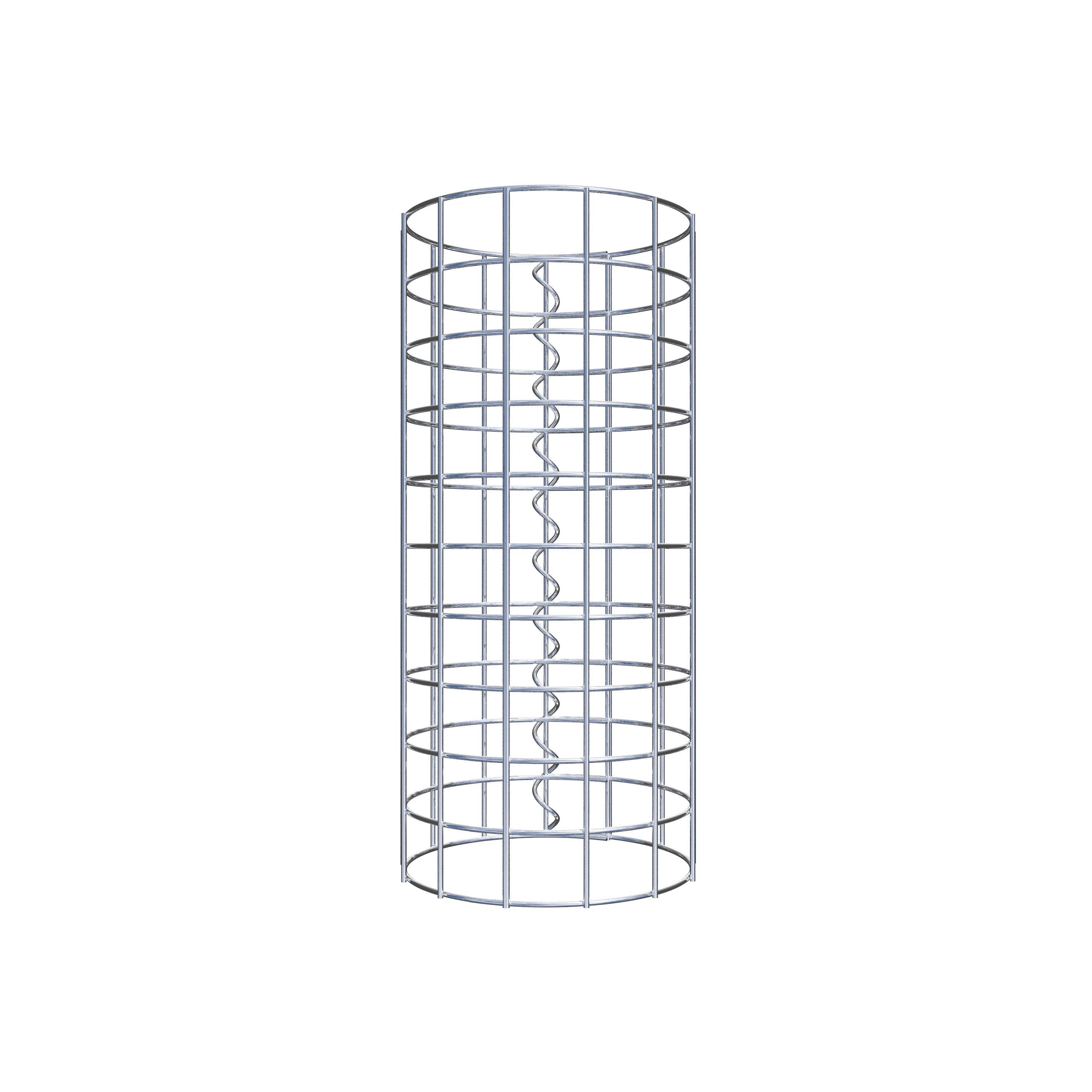 Coluna de gabião diâmetro 22 cm MW 5 x 5 cm redondo