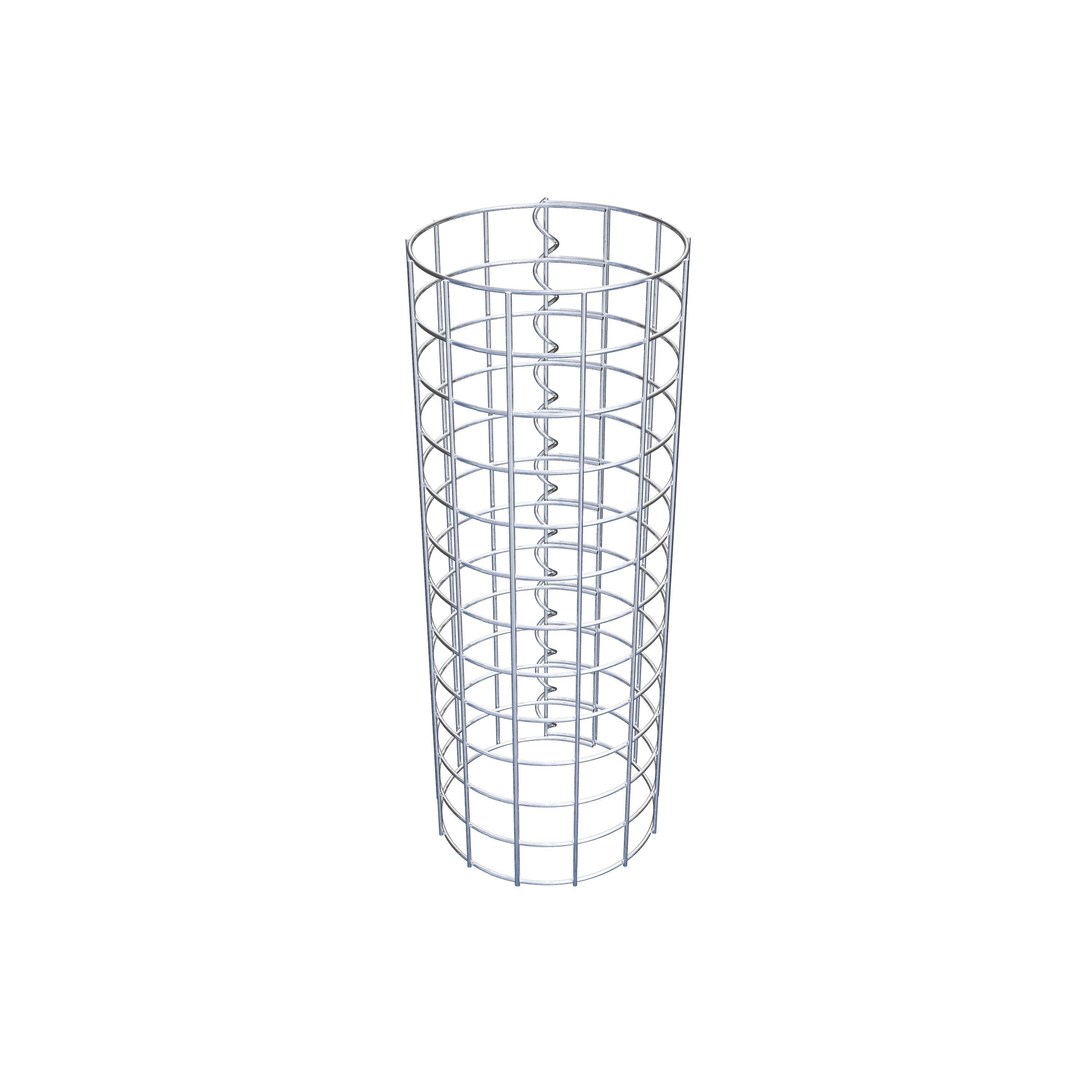 Coluna de gabião diâmetro 22 cm MW 5 x 5 cm redondo