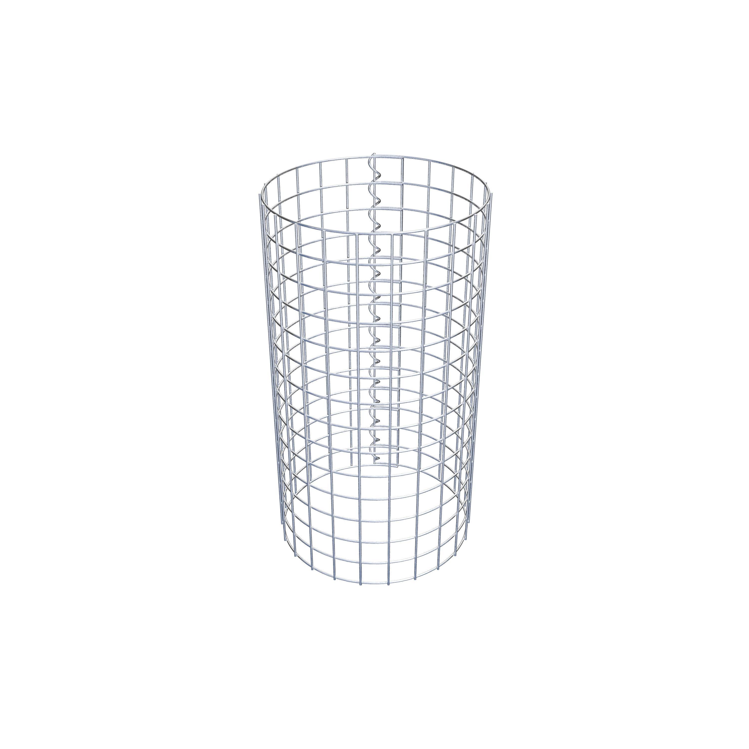 Coluna de gabião diâmetro 37 cm MW 5 x 5 cm redondo