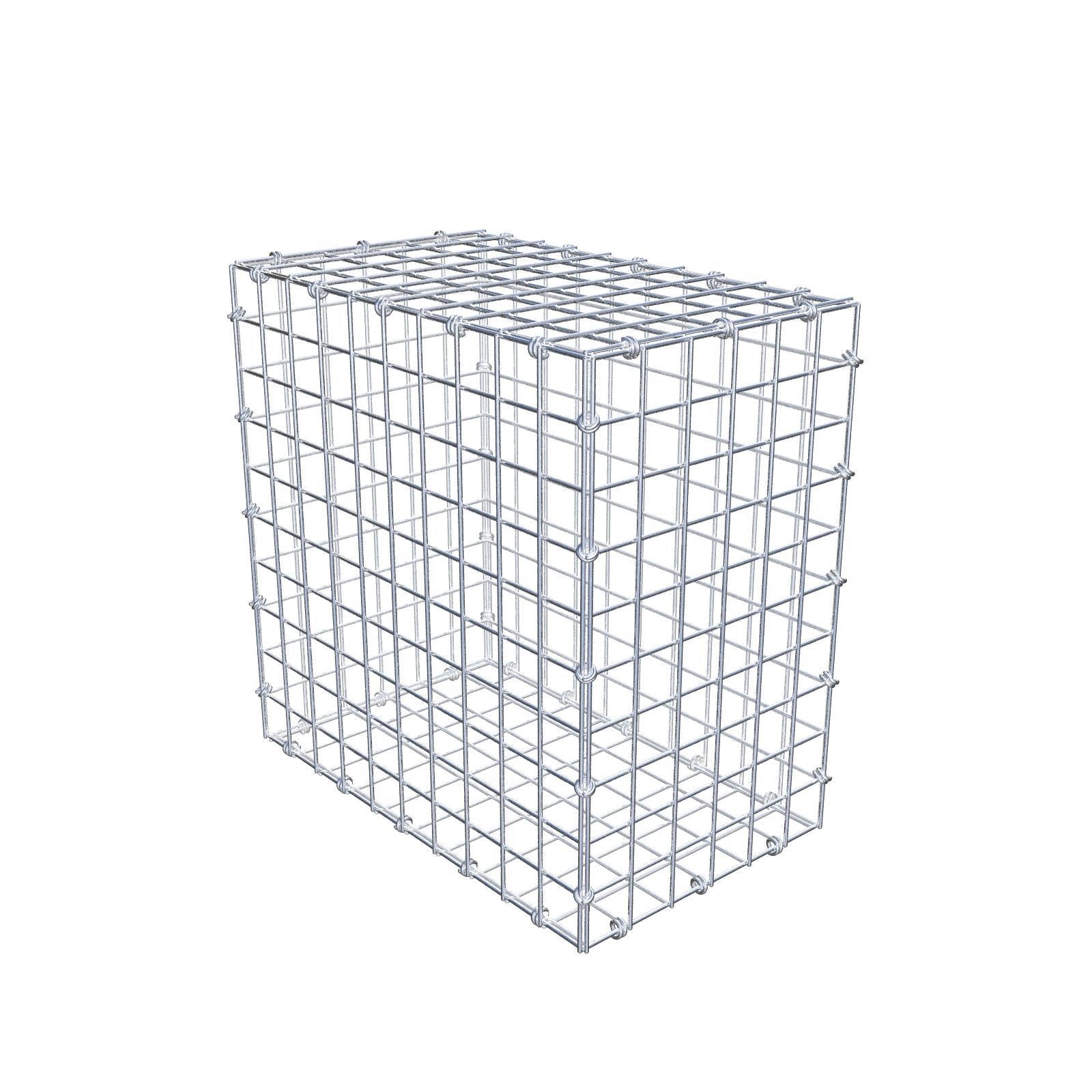 Gabion 50 cm x 50 cm x 30 cm (L x H x D), maskestørrelse 5 x 5 cm, spiralring