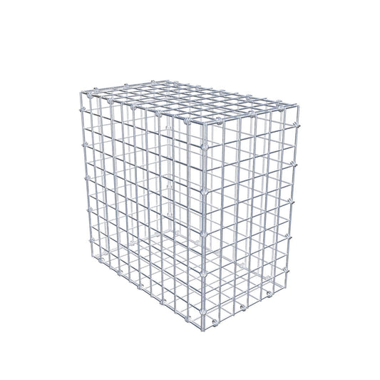 Gabion 50 cm x 50 cm x 30 cm (L x H x D), maskstorlek 5 x 5 cm, spiralring