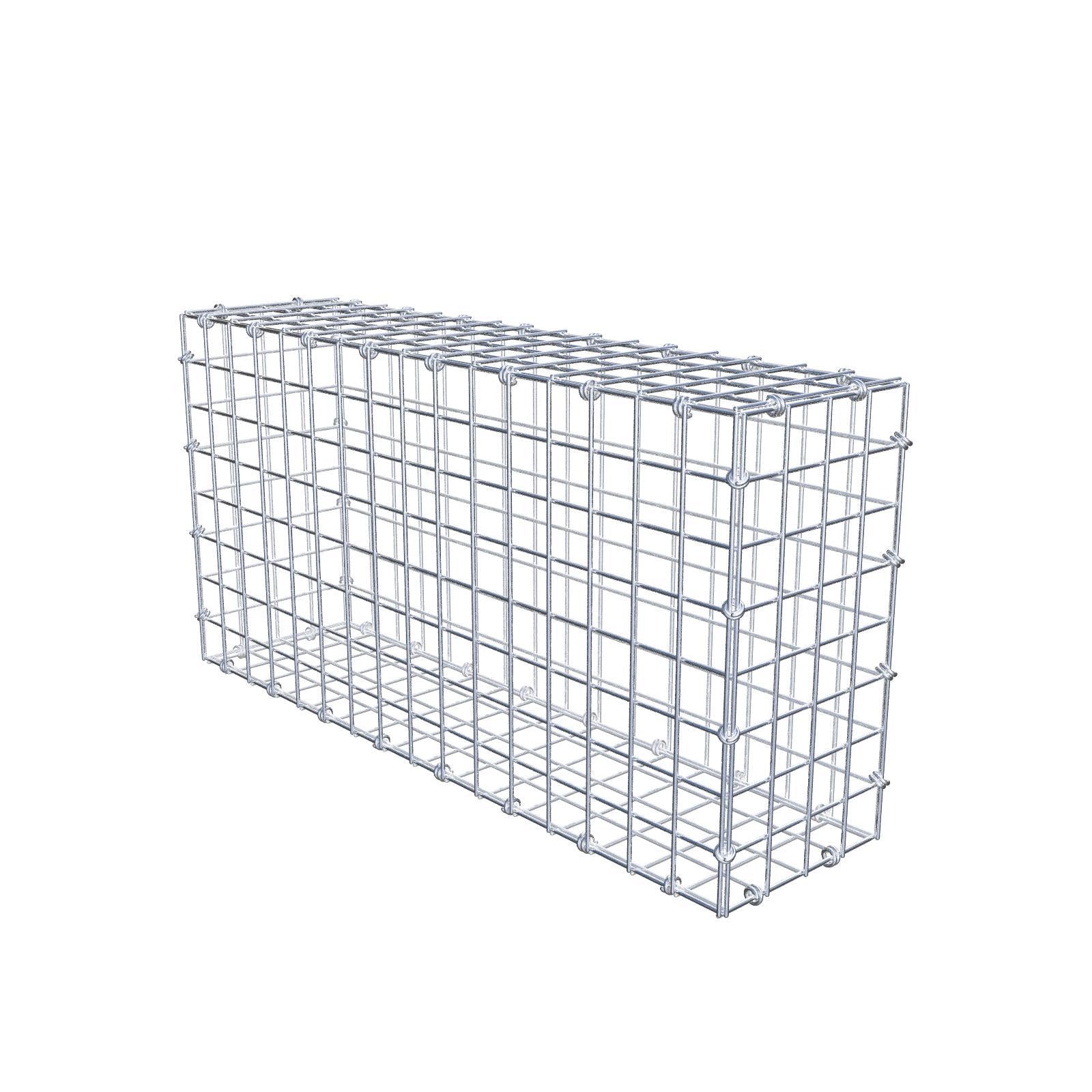 Schanskorf 80 cm x 40 cm x 20 cm (L x H x D), maaswijdte 5 x 5 cm, spiraalring