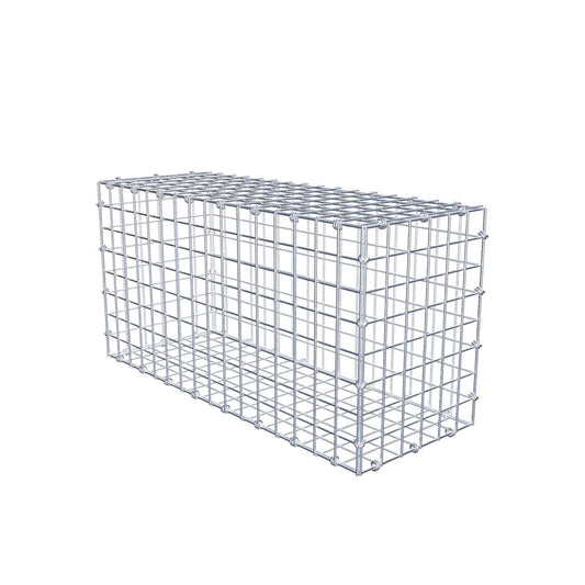 Gabion 80 cm x 40 cm x 30 cm (L x H x D), maskstorlek 5 x 5 cm, spiralring