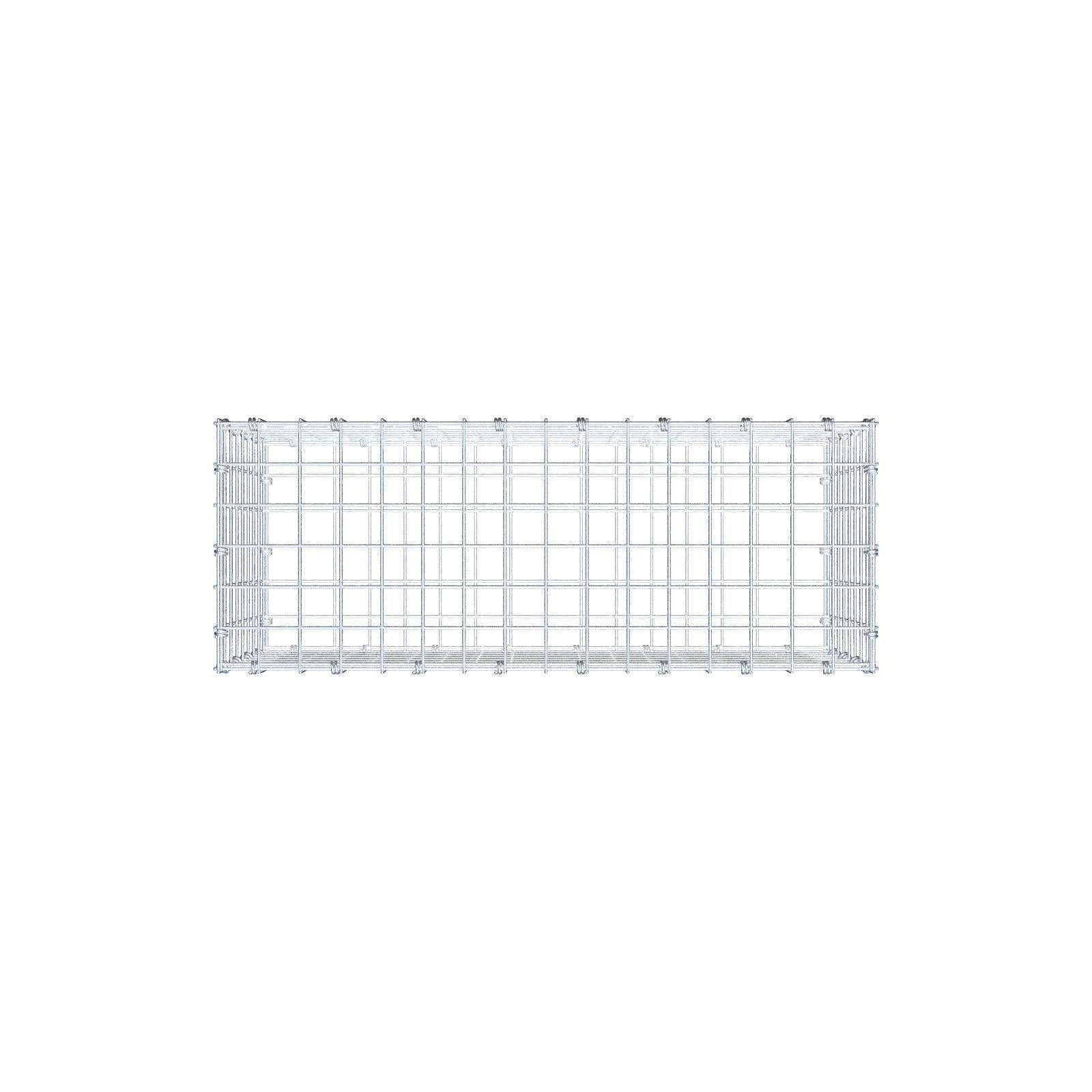 Schanskorf 80 cm x 40 cm x 30 cm (L x H x D), maaswijdte 5 x 5 cm, spiraalring