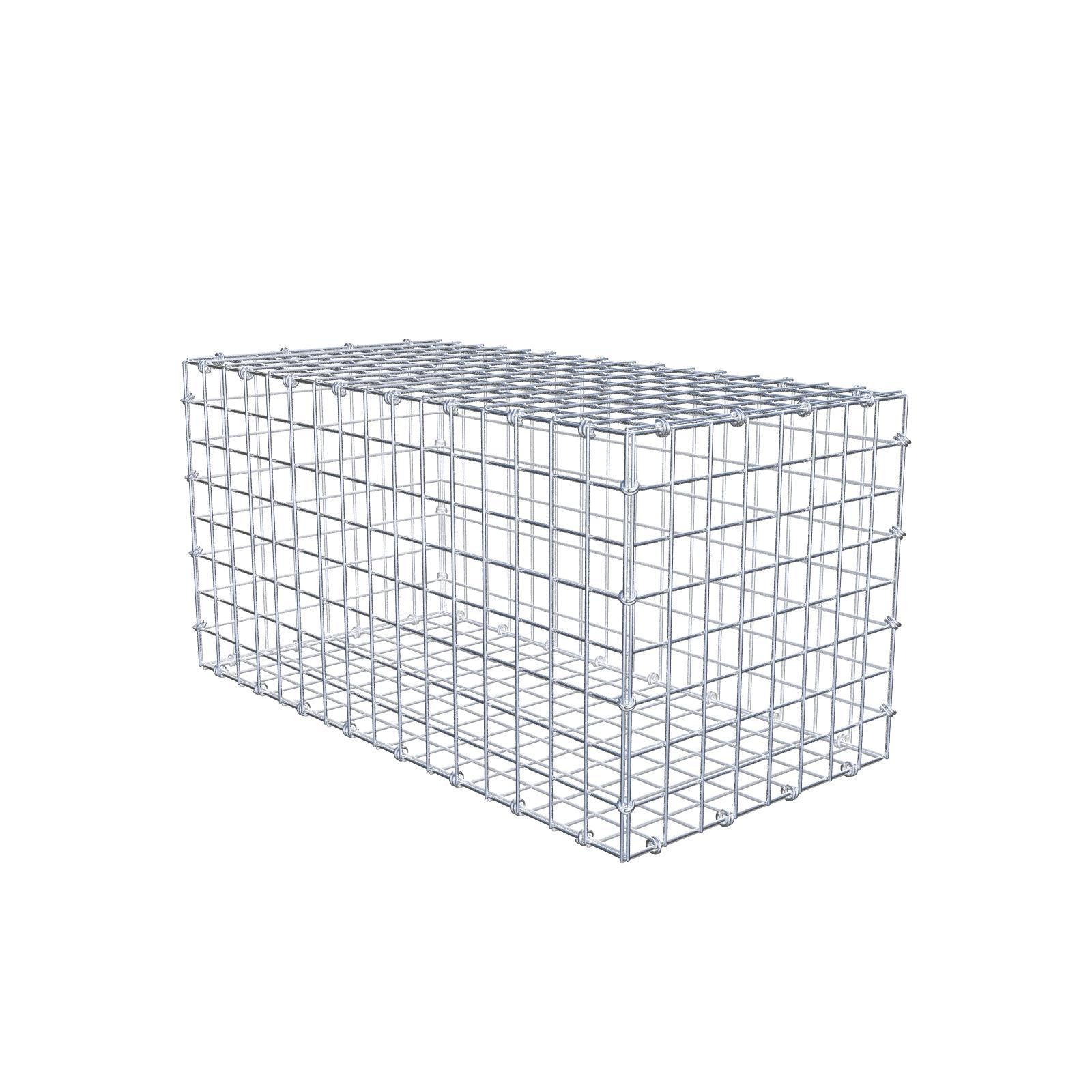 Gabion 80 cm x 40 cm x 40 cm (L x H x D), maskestørrelse 5 x 5 cm, spiralring