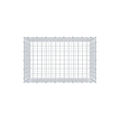 Gabione 80 cm x 50 cm x 50 cm (L x H x T), Maschenweite 5 x 5 cm, Spiralring