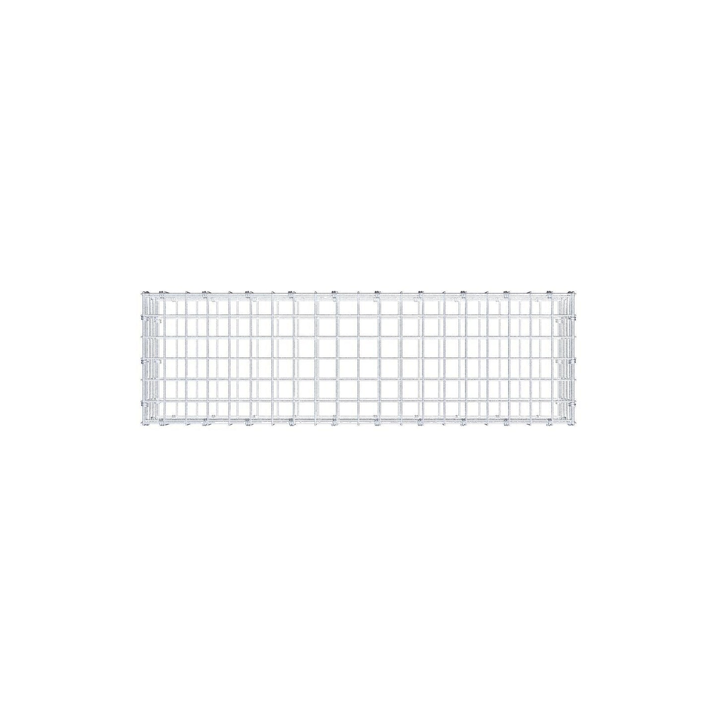 Gabion 100 cm x 20 cm x 30 cm (L x H x D), maskstorlek 5 x 5 cm, spiralring