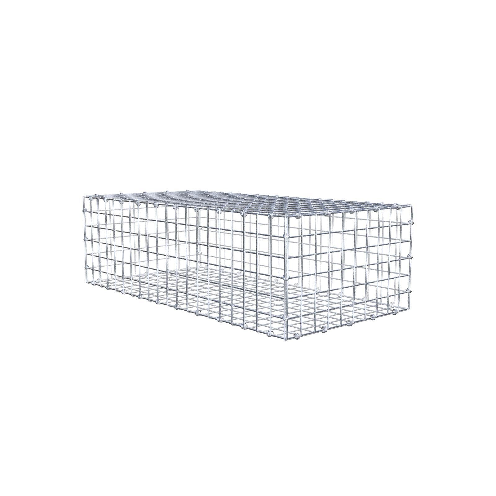 Schanskorf 100 cm x 30 cm x 50 cm (L x H x D), maaswijdte 5 x 5 cm, spiraalring