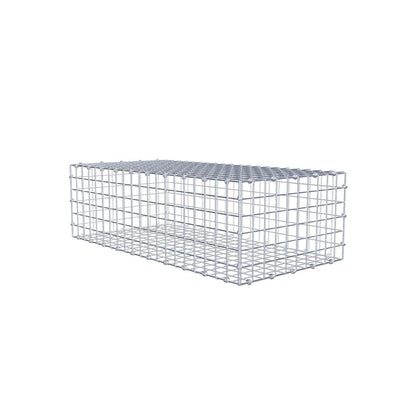 Gabion 100 cm x 30 cm x 50 cm (L x H x D), mesh size 5 x 5 cm, spiral ring