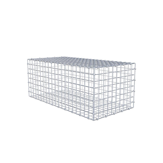 Gabion 100 cm x 40 cm x 50 cm (L x H x D), mesh size 5 x 5 cm, spiral ring