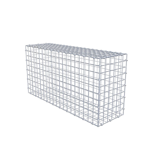 Gabion 100 cm x 50 cm x 30 cm (L x H x D), maskstorlek 5 x 5 cm, spiralring