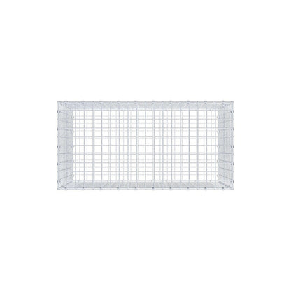 Gabion 100 cm x 60 cm x 50 cm (L x H x P), mailles 5 x 5 cm, anneau en spirale