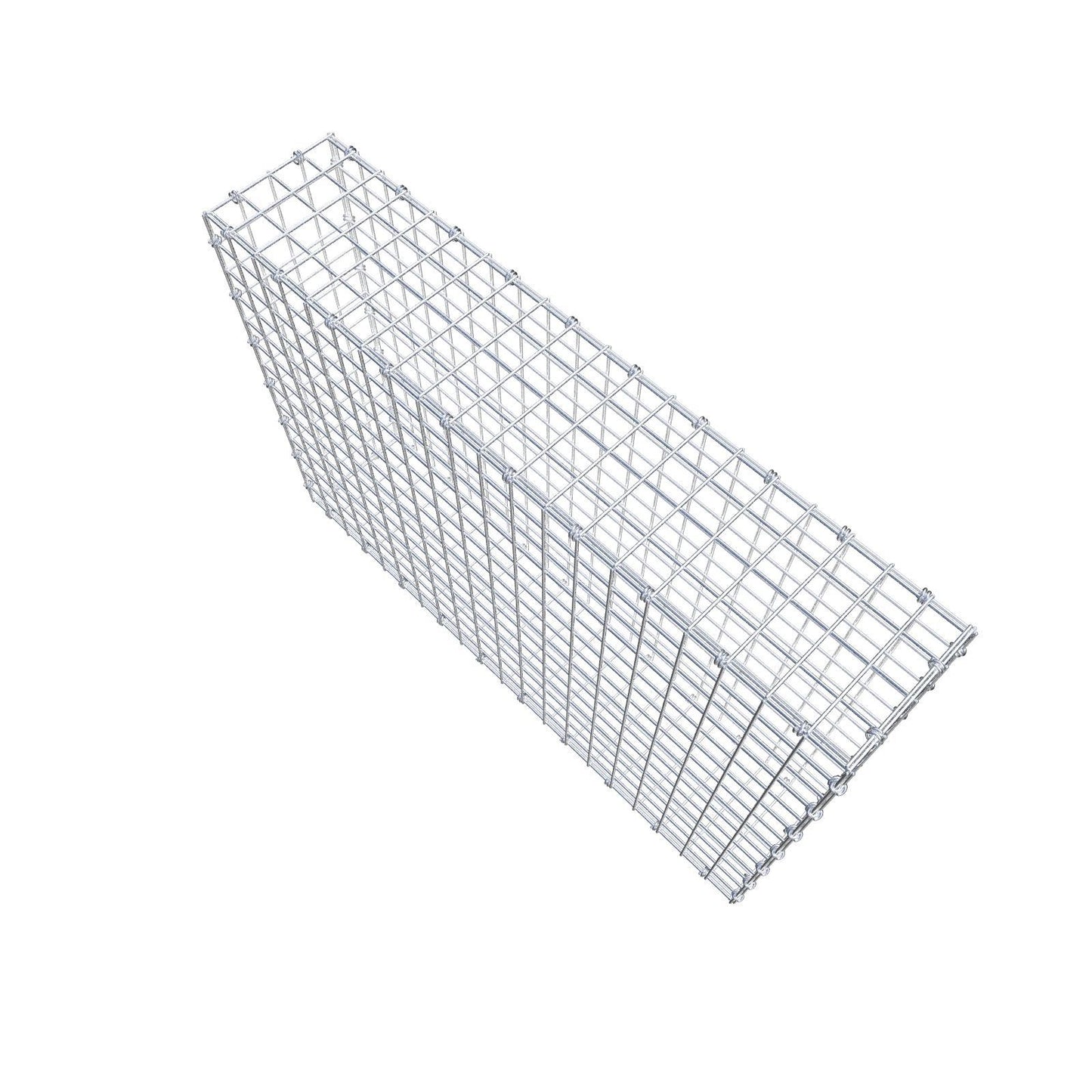 Gabion 100 cm x 70 cm x 20 cm (L x H x D), maskestørrelse 5 x 5 cm, spiralring