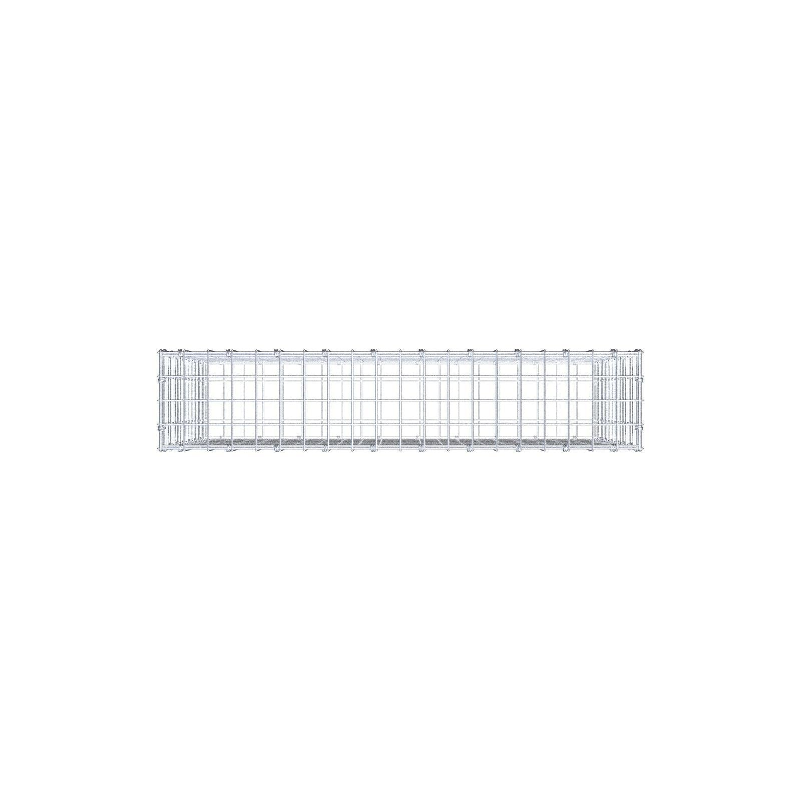 Schanskorf 100 cm x 70 cm x 20 cm (L x H x D), maaswijdte 5 x 5 cm, spiraalring