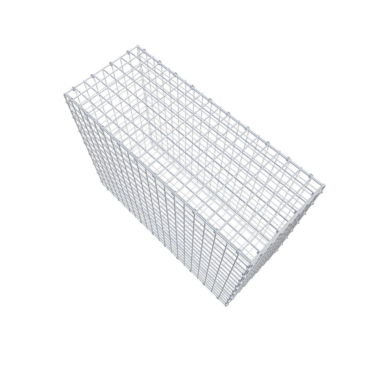 Gabion 100 cm x 80 cm x 40 cm (L x H x D), maskestørrelse 5 x 5 cm, spiralring