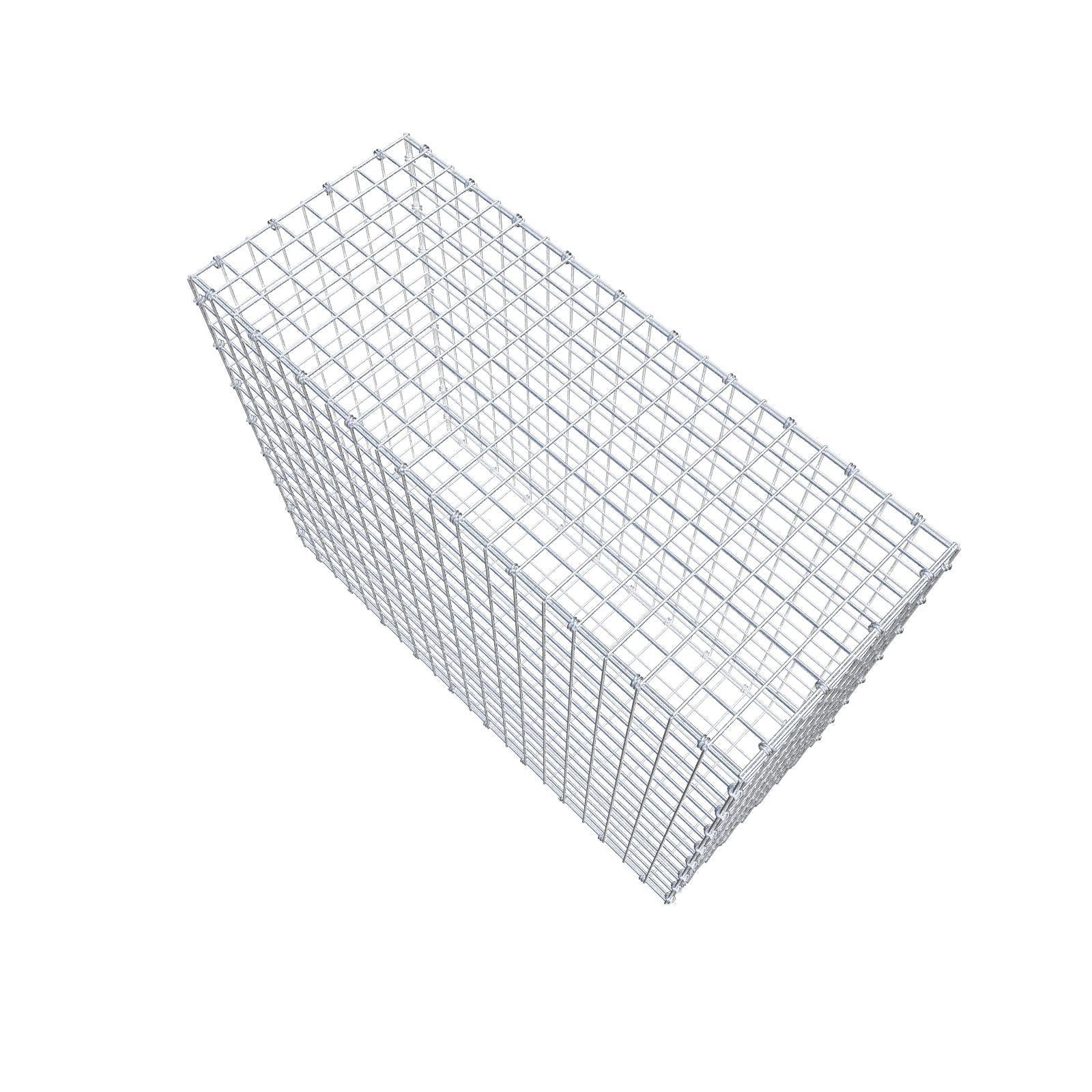 Gavión 100 cm x 80 cm x 40 cm (L x A x P), luz de malla 5 x 5 cm, anillo en espiral