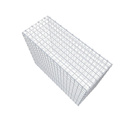 Gabion 100 cm x 80 cm x 40 cm (L x H x D), maskestørrelse 5 x 5 cm, spiralring