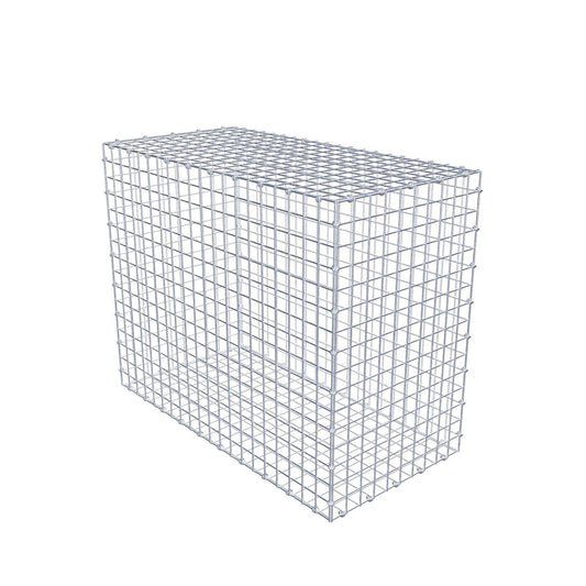 Gabion 100 cm x 80 cm x 50 cm (L x H x D), maskstorlek 5 x 5 cm, spiralring
