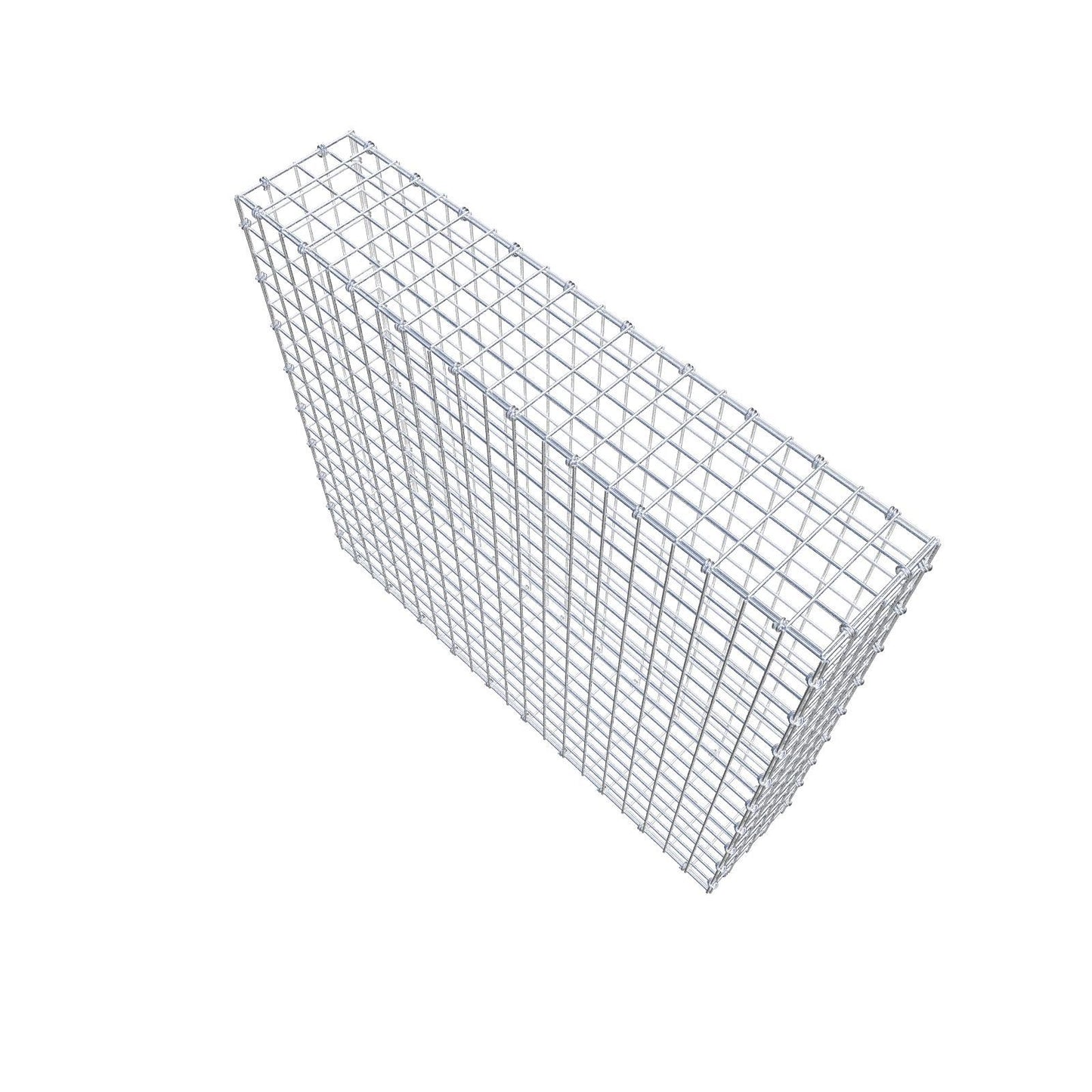 Gabion 100 cm x 90 cm x 20 cm (L x H x P), mailles 5 x 5 cm, anneau en spirale