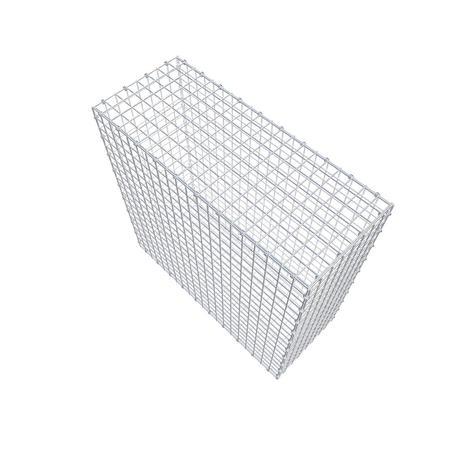 Gabion 100 cm x 100 cm x 40 cm (L x H x D), maskestørrelse 5 x 5 cm, spiralring