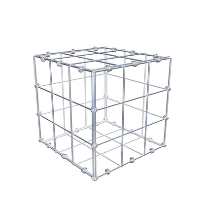 Gabion 30 cm x 30 cm x 30 cm (L x H x D), mesh size 10 x 10 cm, spiral ring