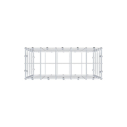 Gabbione 50 cm x 40 cm x 20 cm (L x H x P), maglia 10 x 10 cm, anello a spirale