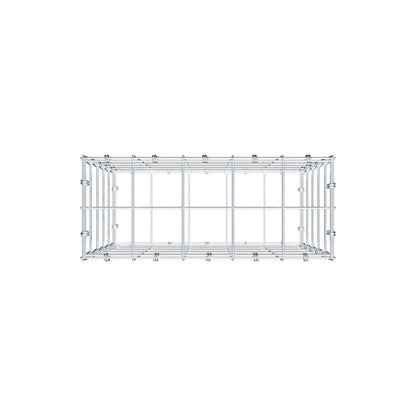 Gabion 50 cm x 50 cm x 20 cm (L x H x D), mesh size 10 x 10 cm, spiral ring