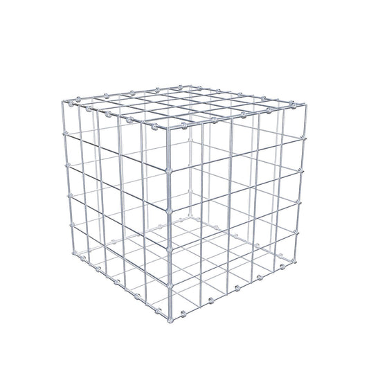 Gabion 50 cm x 50 cm x 50 cm (L x H x D), maskstorlek 10 x 10 cm, spiralring