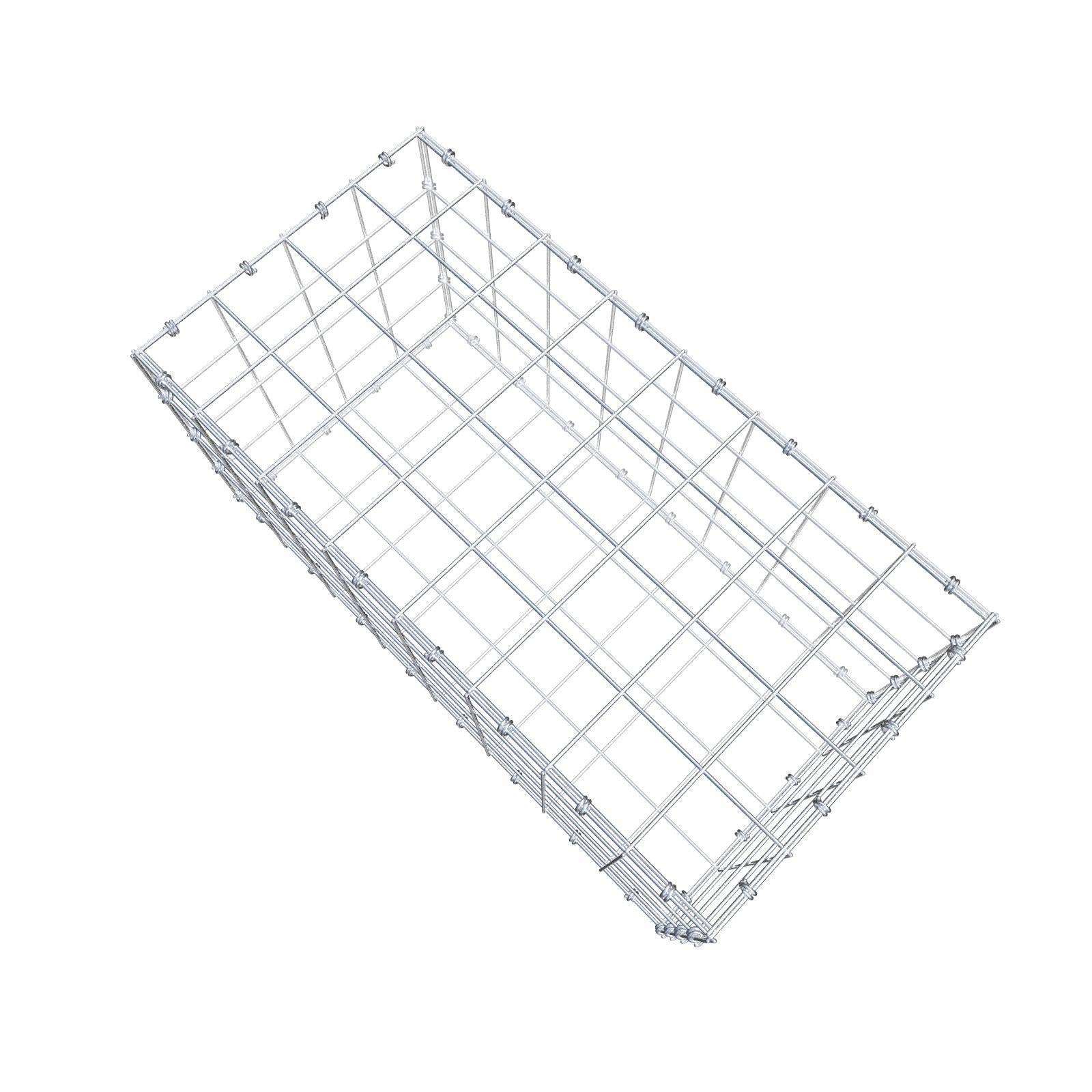 Gabbione 80 cm x 40 cm x 40 cm (L x H x P), maglia 10 x 10 cm, anello a spirale