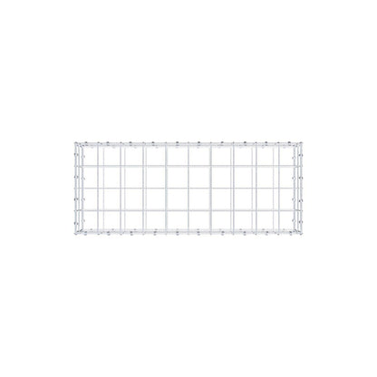 Gavión 100 cm x 20 cm x 40 cm (L x A x P), luz de malla 10 x 10 cm, anillo en espiral