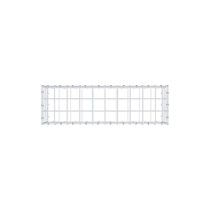 Gavión 100 cm x 30 cm x 30 cm (L x A x P), malla 10 x 10 cm, anillo en espiral